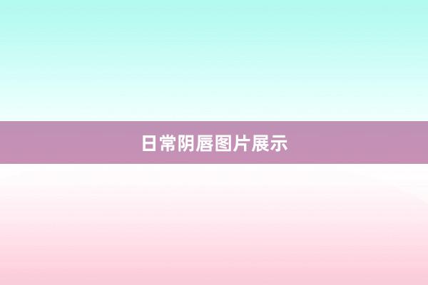 日常阴唇图片展示
